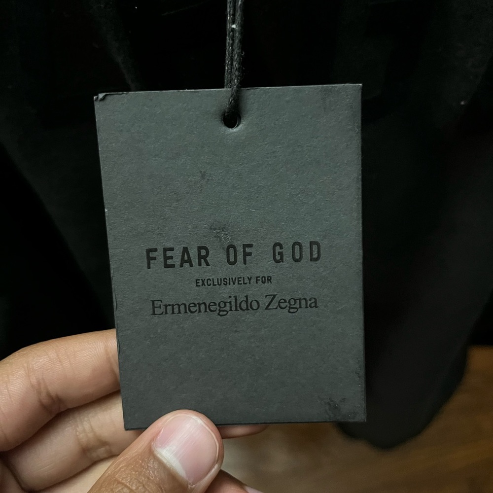 Fear of God x Ermenegildo Zegna Cotton Blend Crewneck Sweater Black